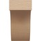 Ekena Millwork 5-inch W x 6-inch D x 10-inch H Del Monte Rough Cedar Woodgrain TimberThane Knee Brace, Primed BRCUR05X06X10DELRCPR - alternate 2